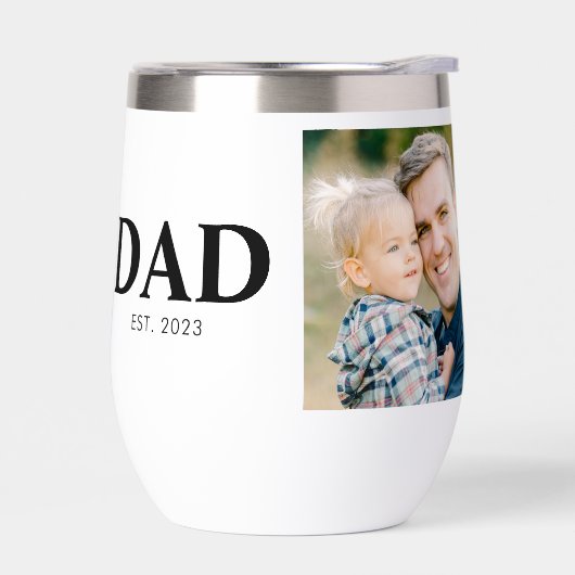 Custom Dad Established Photo Fathers Day (左面)