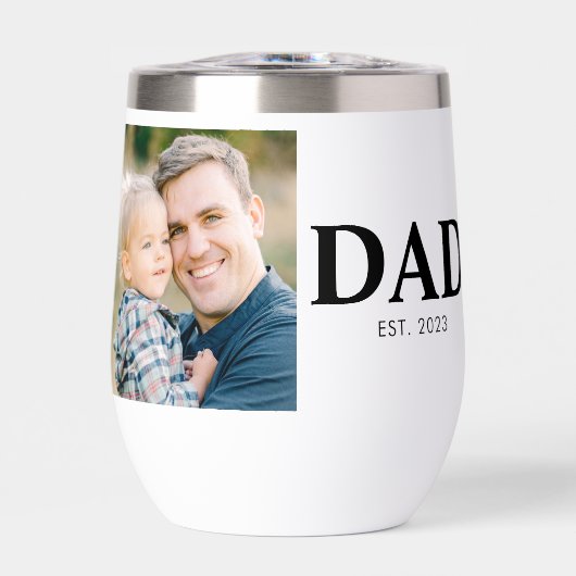 Custom Dad Established Photo Fathers Day (正面)