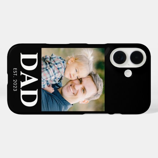 Custom Dad Established Photo Fathers Day Case-Mate iPhoneケース (裏面 (横))