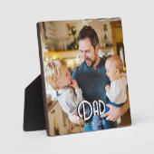 Custom Dad Established Photo Grunge Text フォトプラーク (正面)