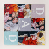 Custom Dad Photo Puzzle – 4 Photos & Text ジグソーパズル (横)