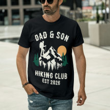 Custom Dad & Son Hiking Club Established [Year]