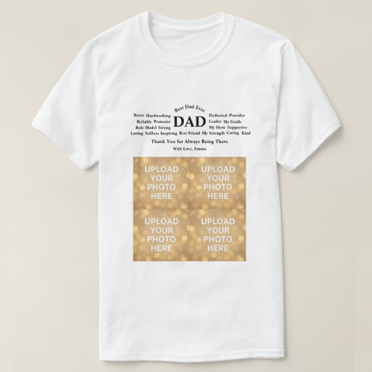 Custom Dad T-Shirt Tシャツ (デザイン正面)