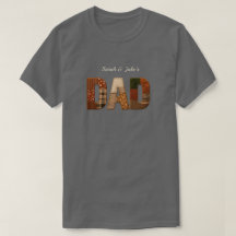 Custom Dad With Kids Names T-Shirt