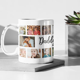 Custom Daddy 18 Photo Collage コーヒーマグカップ