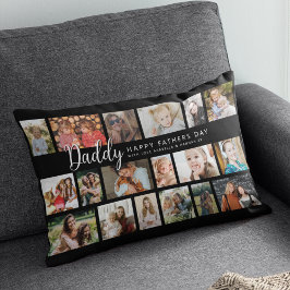 Custom Daddy 18 Photo Collage ランバークッション