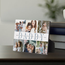 Custom Daddy Father's Day Photo Collage フォトプラーク