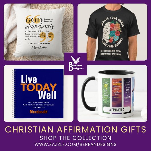 Custom Daily Affirmations Christian Bible Verse マグカップ