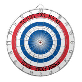 Custom Dartboard Target with Personalized Text ダーツボード