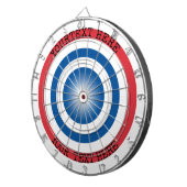 Custom Dartboard Target with Personalized Text ダーツボード (正面右)