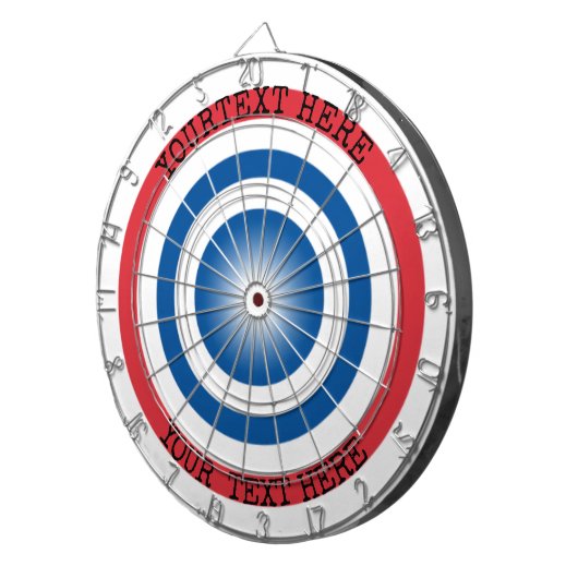 Custom Dartboard Target with Personalized Text ダーツボード (正面右)