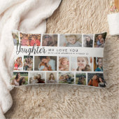 Custom Daughter 18 Photo Collage ランバークッション (ブランケット)