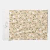Custom Day Towel – Vanilla Floral Style キッチンタオル (横)
