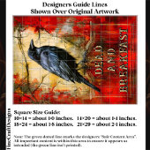 Custom “Dead and Breakfast” Spooky Raven Art ET3R 薄葉紙