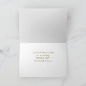 Custom DEAN'S LIST Scholar congrats card カード (内部)