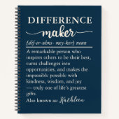 Custom Definition Journal Gift for Mentor or Boss ノートブック (正面)