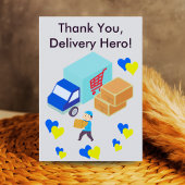 Custom Delivery Driver Card With Editable Note サンキューカード