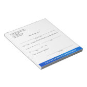 Custom Dental Appointment Excuse Blue ノートパッド (アングル)