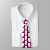 Custom dentist neck tie with molar tooth pattern ネクタイ (タイ)