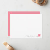 Custom Dentist Stationery Dentist Note Cards ノートカード (正面/裏面インサイチュ)