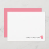 Custom Dentist Stationery Dentist Note Cards ノートカード (正面/裏面)