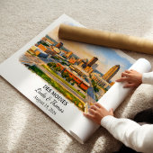 Custom Des Moines Wall Art, Iowa Poster ポスター