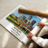 Custom Des Moines Wall Art, Iowa Poster ポスター