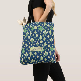 Custom Desert Cactus & Succulent Pattern トートバッグ