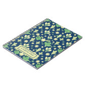 Custom Desert Cactus & Succulent Pattern ノートブック (左側)