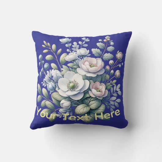 Custom design blue クッション (裏面)