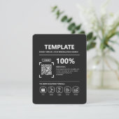 Custom Design Template | Fully Personalizabe サンキューカード (スタンド正面)