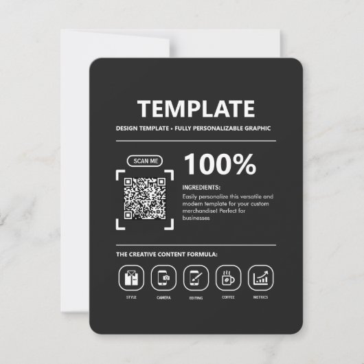 Custom Design Template | Fully Personalizabe サンキューカード (正面)