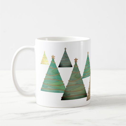 Custom Designed Mug "Christmas Tree" コーヒーマグカップ (左)