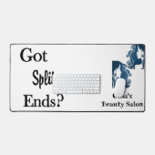Custom Desk Mat for Salon Owner Got Split Ends? デスクマット (キーボード&マウス)