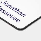 Custom Desk Mat for Salon Owner Massage デスクマット (コーナー)