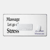 Custom Desk Mat for Salon Owner Massage デスクマット (キーボード&マウス)