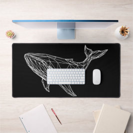 Custom Desk Mat Modern Geometric Whale デスクマット