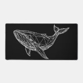 Custom Desk Mat Modern Geometric Whale デスクマット (正面)