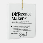 Custom Difference Maker, Mentor Appreciation Gift  セラミックオーナメント (右)