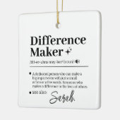 Custom Difference Maker, Mentor Appreciation Gift  セラミックオーナメント (左)