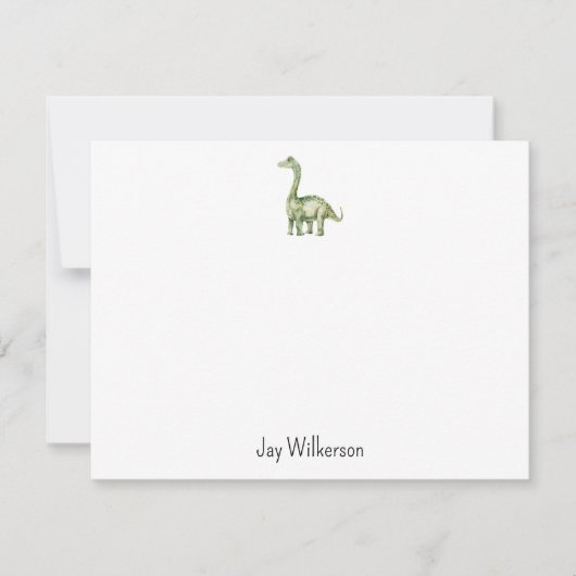 Custom Dinosaur Note Card ノートカード (正面)