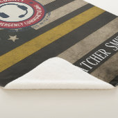 Custom Dispatcher Thin Gold Line Blanket シェルパブランケット (3/4)