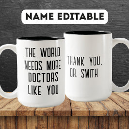 Custom Doctor Appreciation Gift – Thank You ツートーンマグカップ