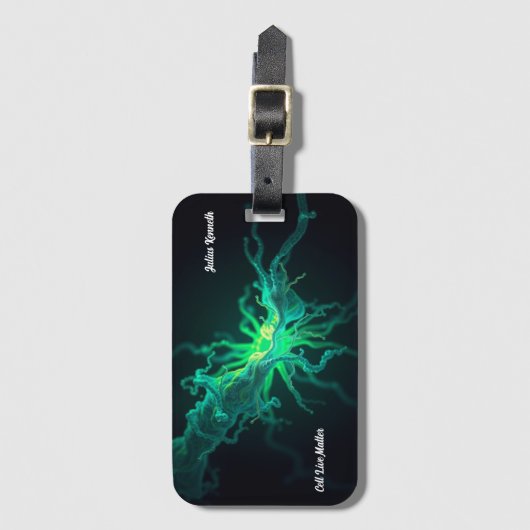 Custom Doctor Nurse Biological Cell Science Art ラゲッジタグ (正面縦)