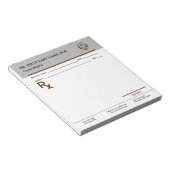 Custom Doctor Prescription Notepad Editable RX Pad ノートパッド (アングル)