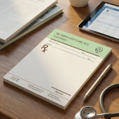 Custom Doctor Prescription Notepad Editable RX Pad ノートパッド