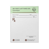 Custom Doctor Prescription Notepad Editable RX Pad ノートパッド (回転)
