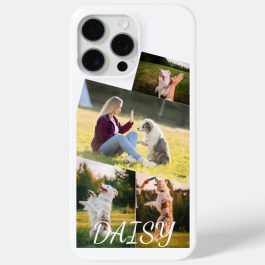 Custom dog cat photo collage phone case Case-Mate iPhoneケース (裏面)