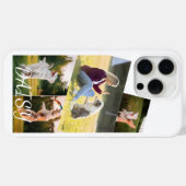 Custom dog cat photo collage phone case Case-Mate iPhoneケース (裏面 (横))