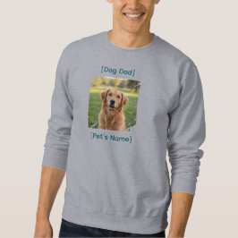Custom Dog Dad Photo Sweatshirt |  Gift for Men スウェットシャツ